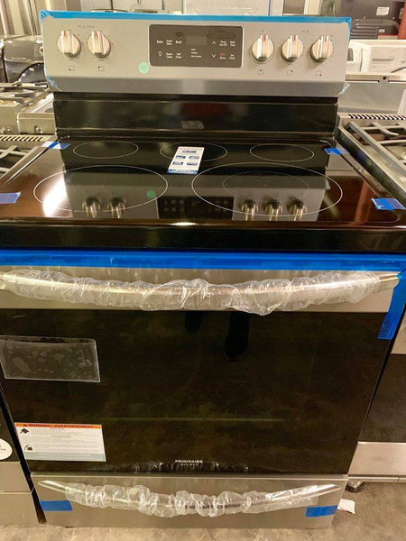 Frigidaire Gallery Electric Stove in stainless steel - New 4 Less Appliances