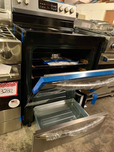 Frigidaire Gallery Electric Stove in stainless steel - New 4 Less Appliances