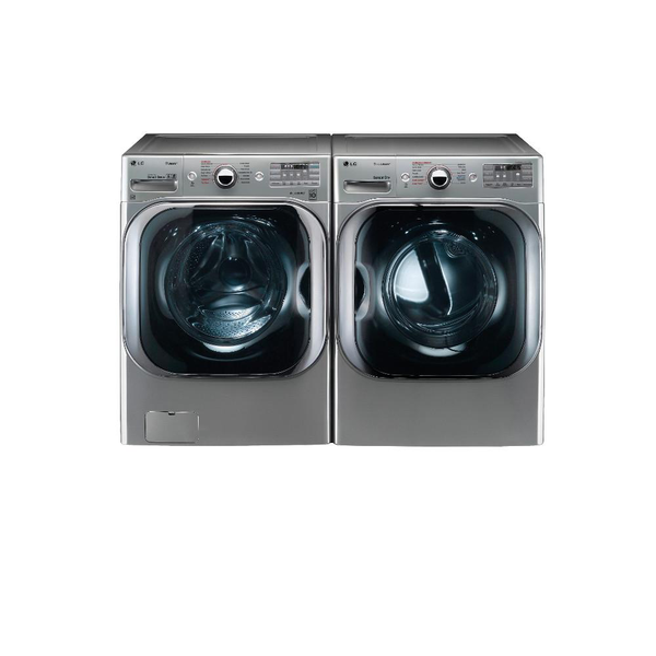 LG LARGE CAPACITY WASHER AND DRYER SET in Graphite Steel - New 4 Less Appliances