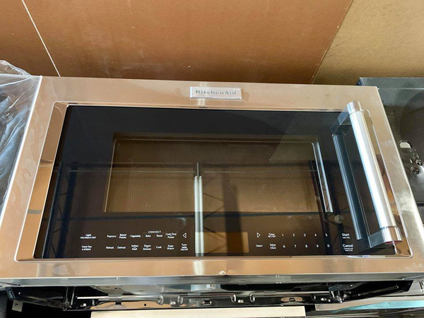 Kitchen-aid Over The Range Professional Microwave in stainless steel - New 4 Less Appliances