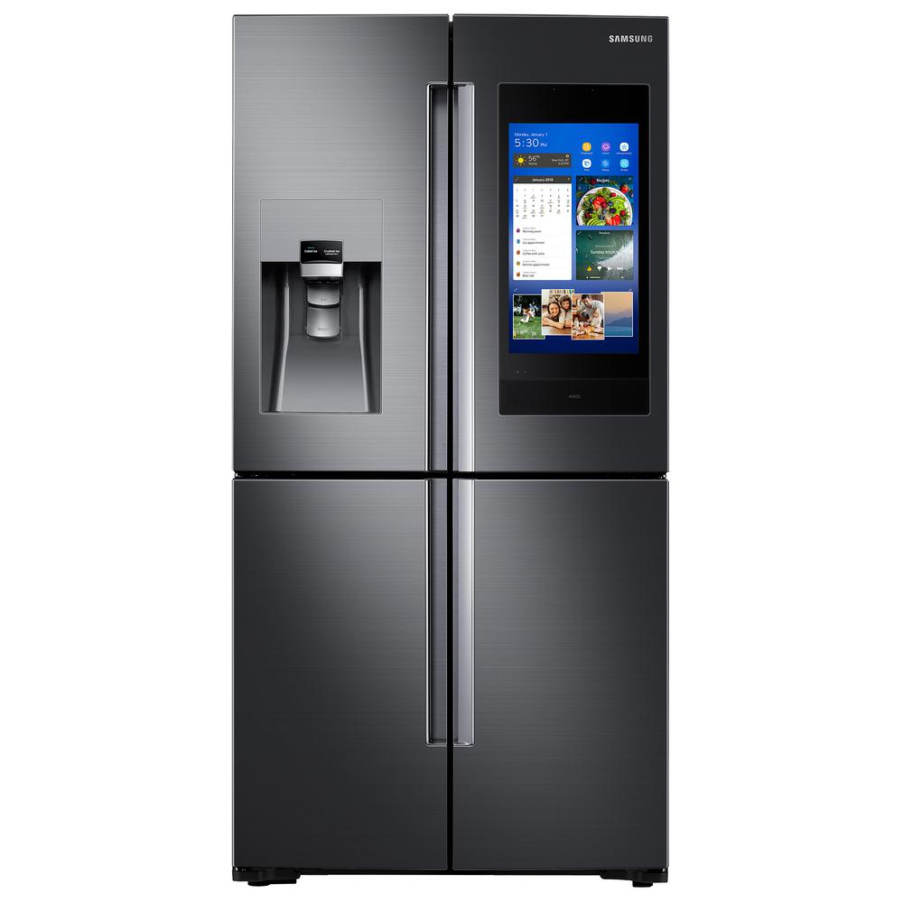 Samsung Flex 4 door Family Hub Refrigerator in Black stainless - New 4 Less Appliances