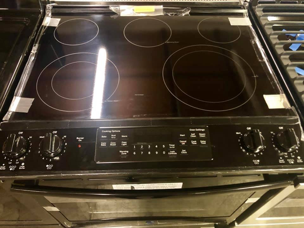 GE Slide-In Electric Stove with convection oven - New 4 Less Appliances