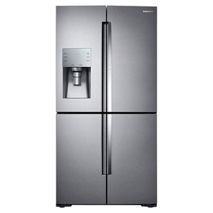 Samsung Show case 4 door refrigerator in stainless steel - New 4 Less Appliances