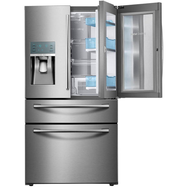 Samsung French Double Drawer Showcase Refrigerator - New 4 Less Appliances